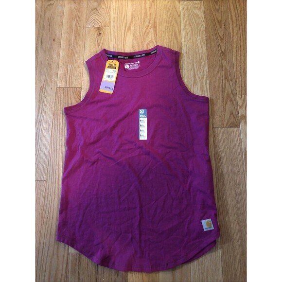 Carhartt Tops - New Carhartt Women's Force Relaxed Fit Midweight Tank Top Size Small NWT